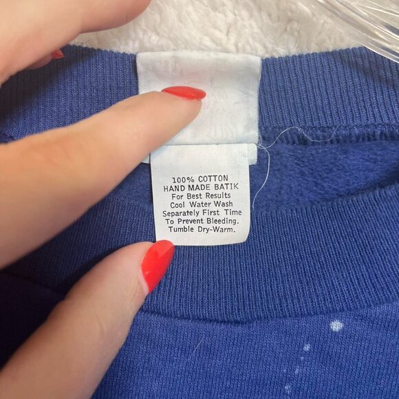 Women's Blue and Navy Sweatshirt - Picture 6 of 7